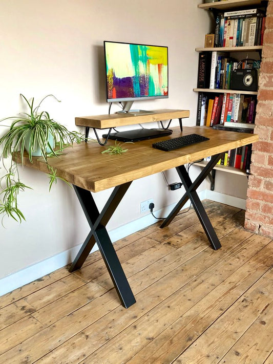 Industrial Style Desk - X Legs