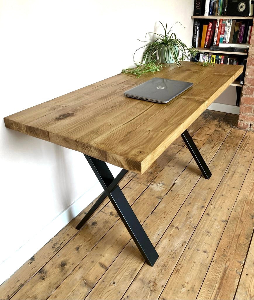 Industrial Style Desk - X Legs